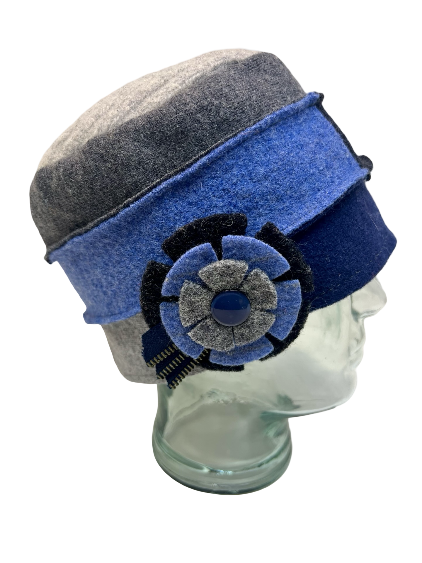 One of a kind Cloche Hat 138