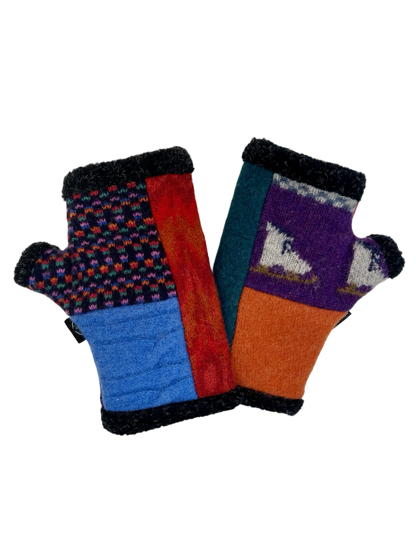 One of a Kind Arctic Fingerless Gloves 385