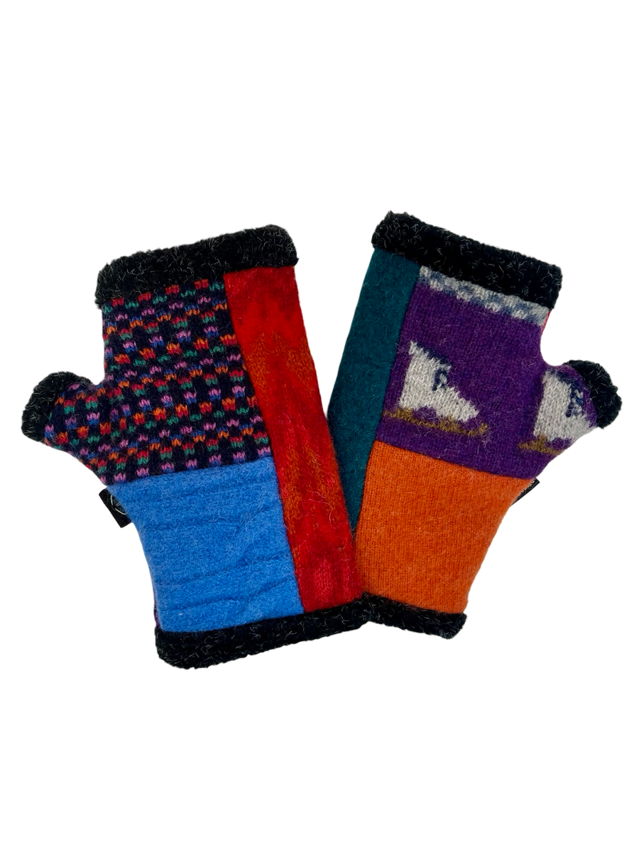 One of a Kind Arctic Fingerless Gloves 385