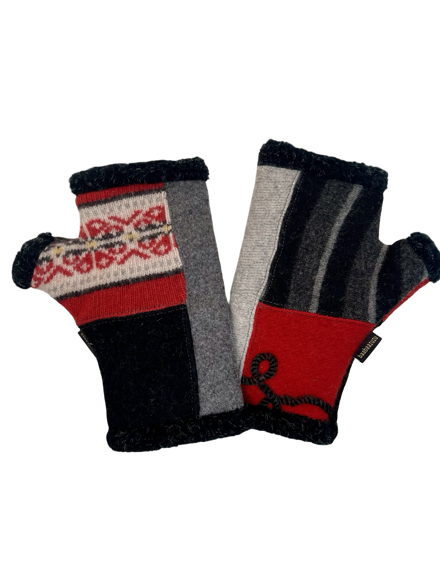 One of a Kind Arctic Fingerless Gloves 399