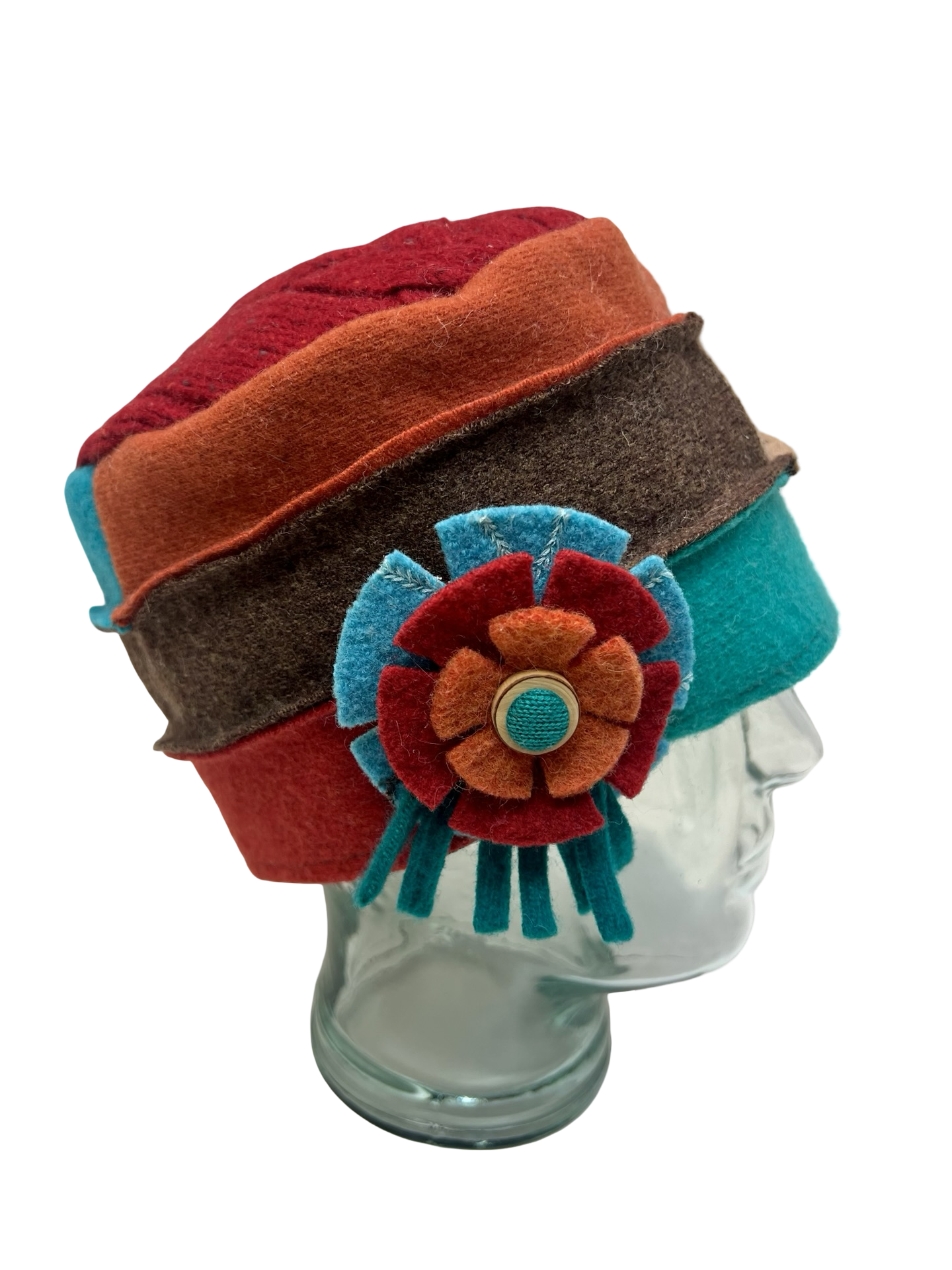 One of a kind Cloche Hat 137