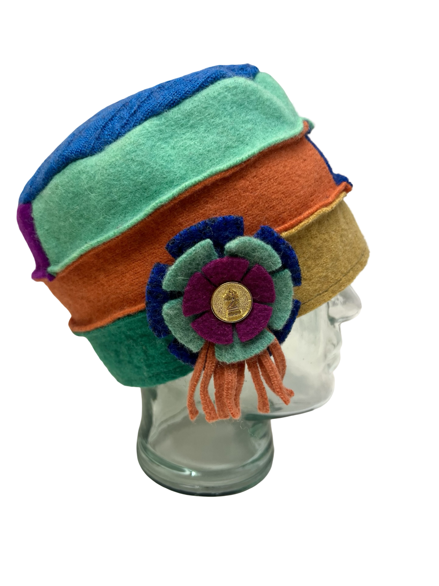 One of a kind Cloche Hat 135