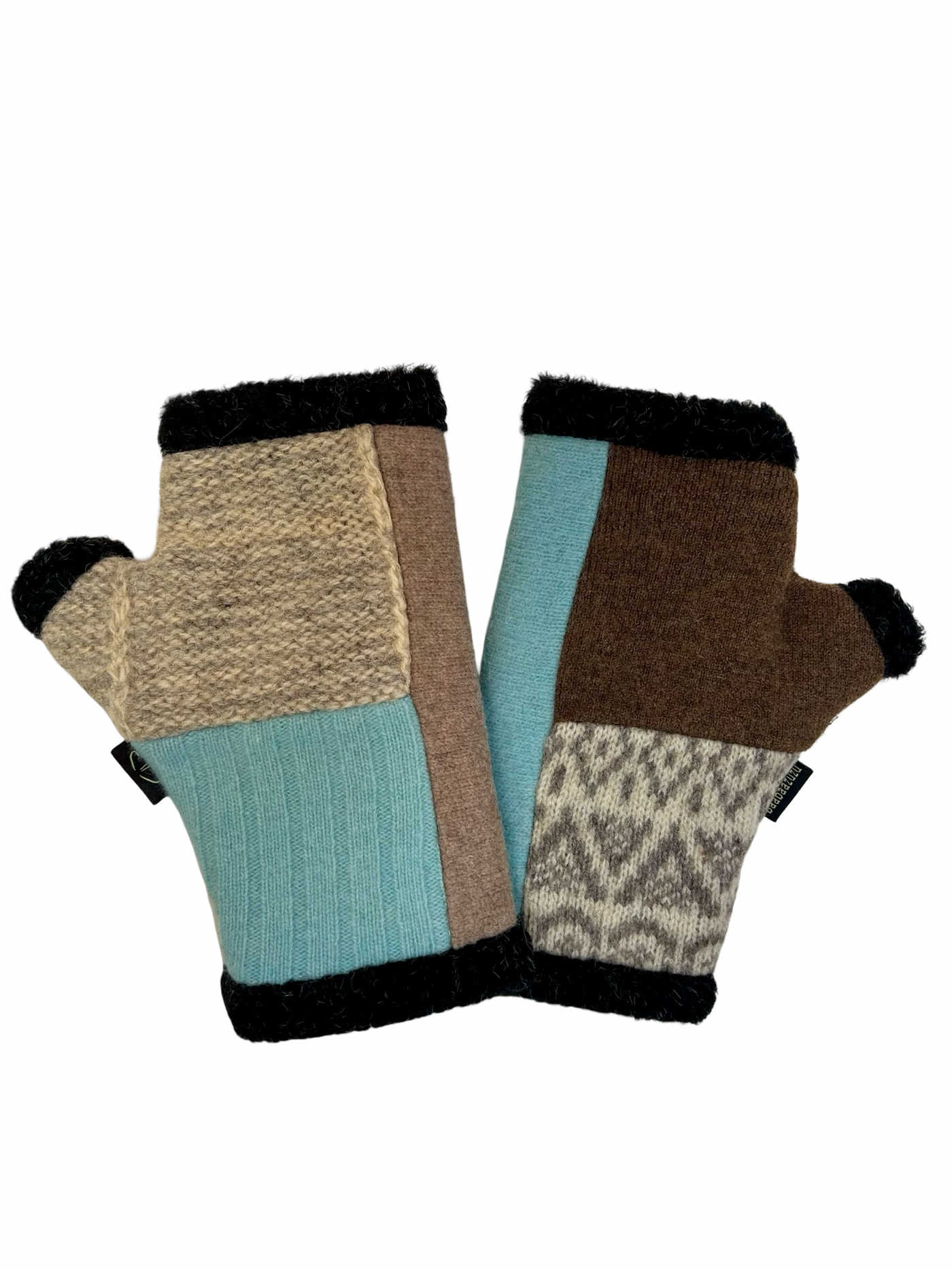 One of a Kind Arctic Fingerless Gloves 383