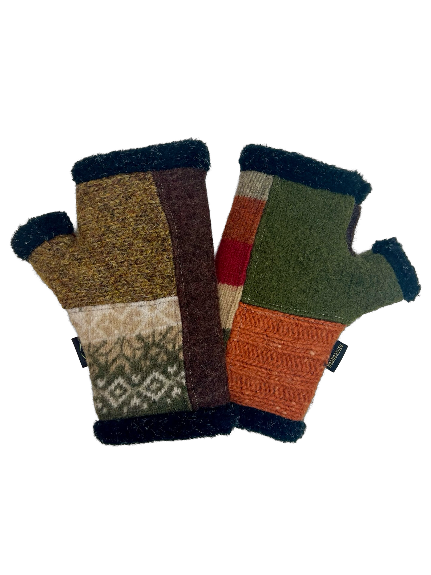 One of a Kind Arctic Fingerless Gloves 353