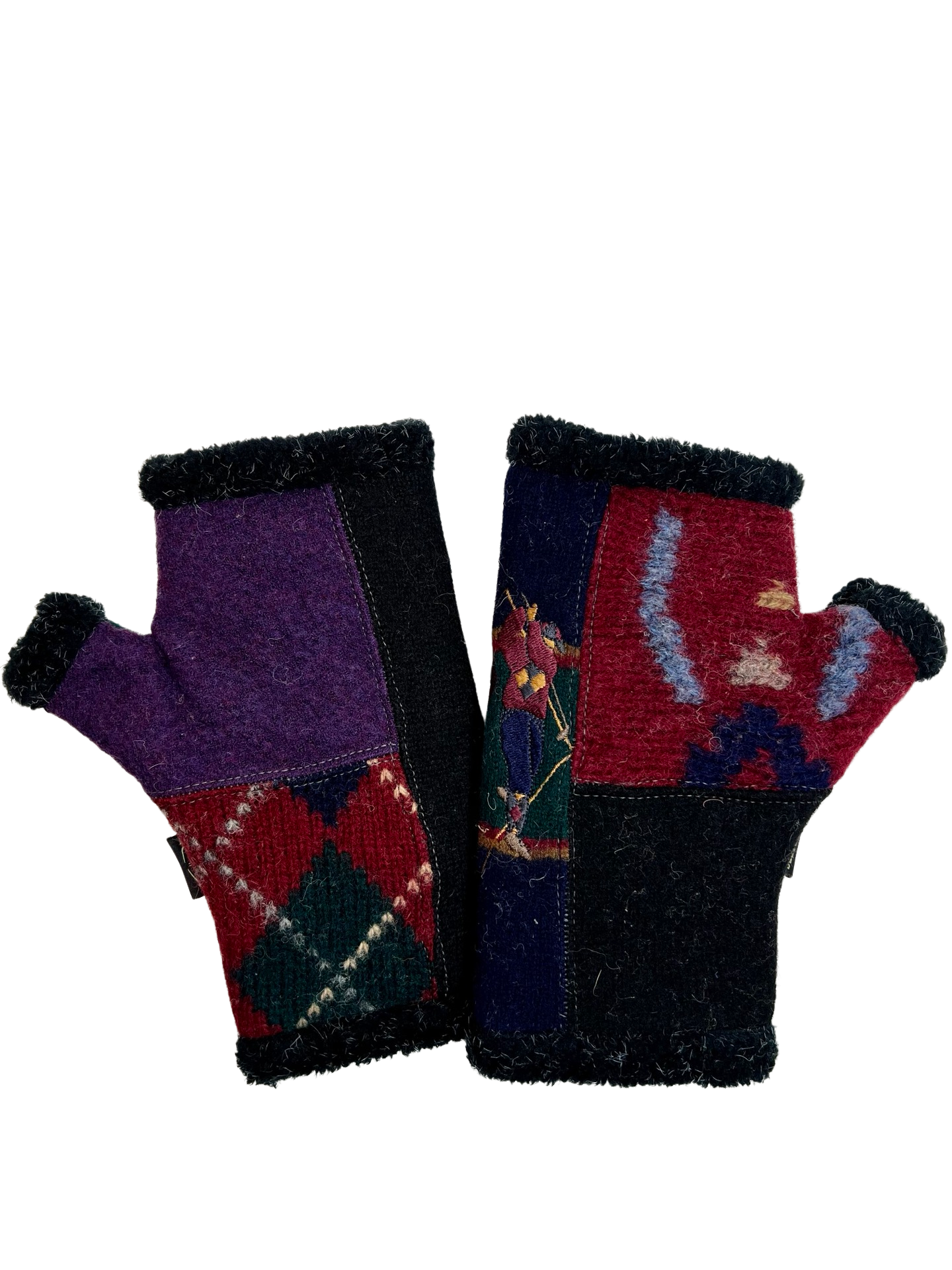 One of a Kind Arctic Fingerless Gloves 262