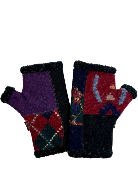 One of a Kind Arctic Fingerless Gloves 262