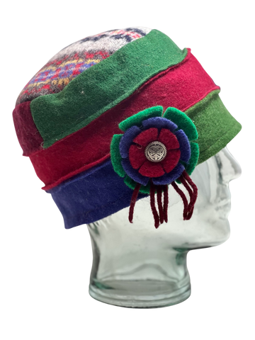 One of a kind Cloche Hat 107