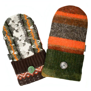 fall colored sweater mittens for men