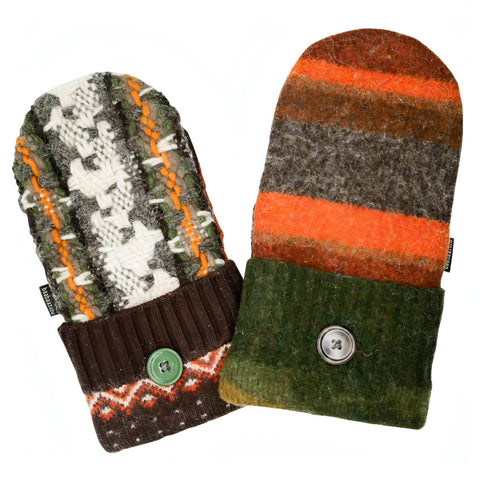 fall colored sweater mittens for men