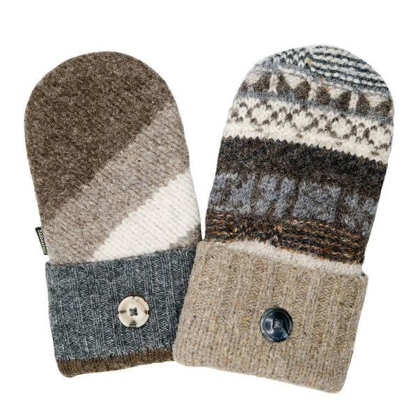 neutral colored sweater mittens for men