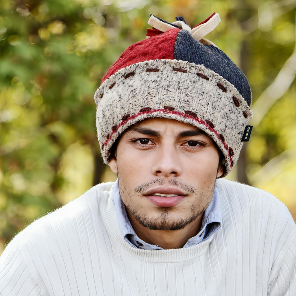 Men's Ski Cap | Recycled Wool Ski Hat for Men | Baabaazuzu Surprise-Zu Crew Chooses for You